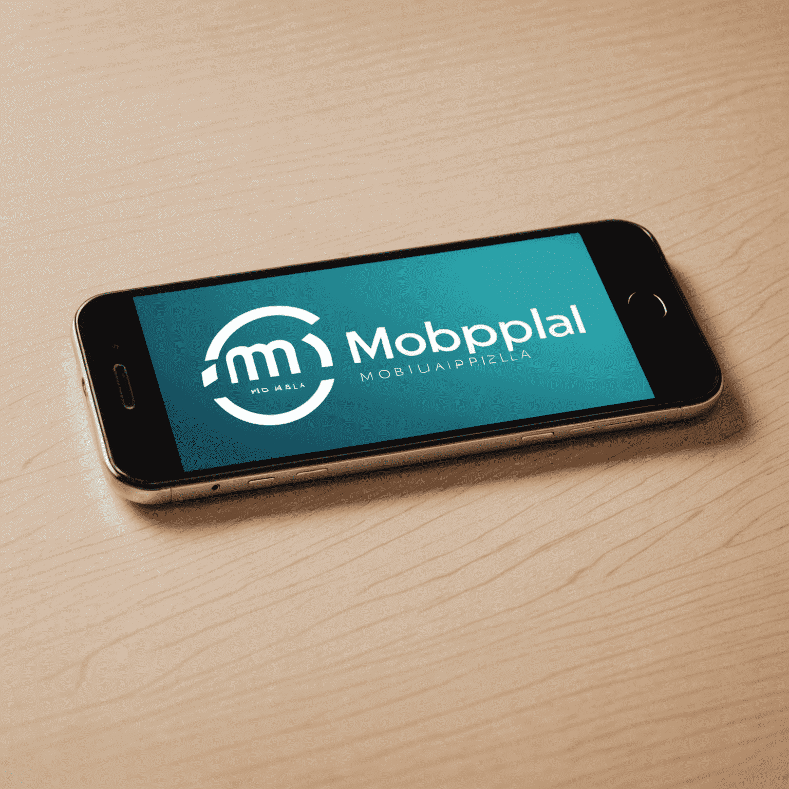 mobipola logo - stylized text with a mobile phone icon