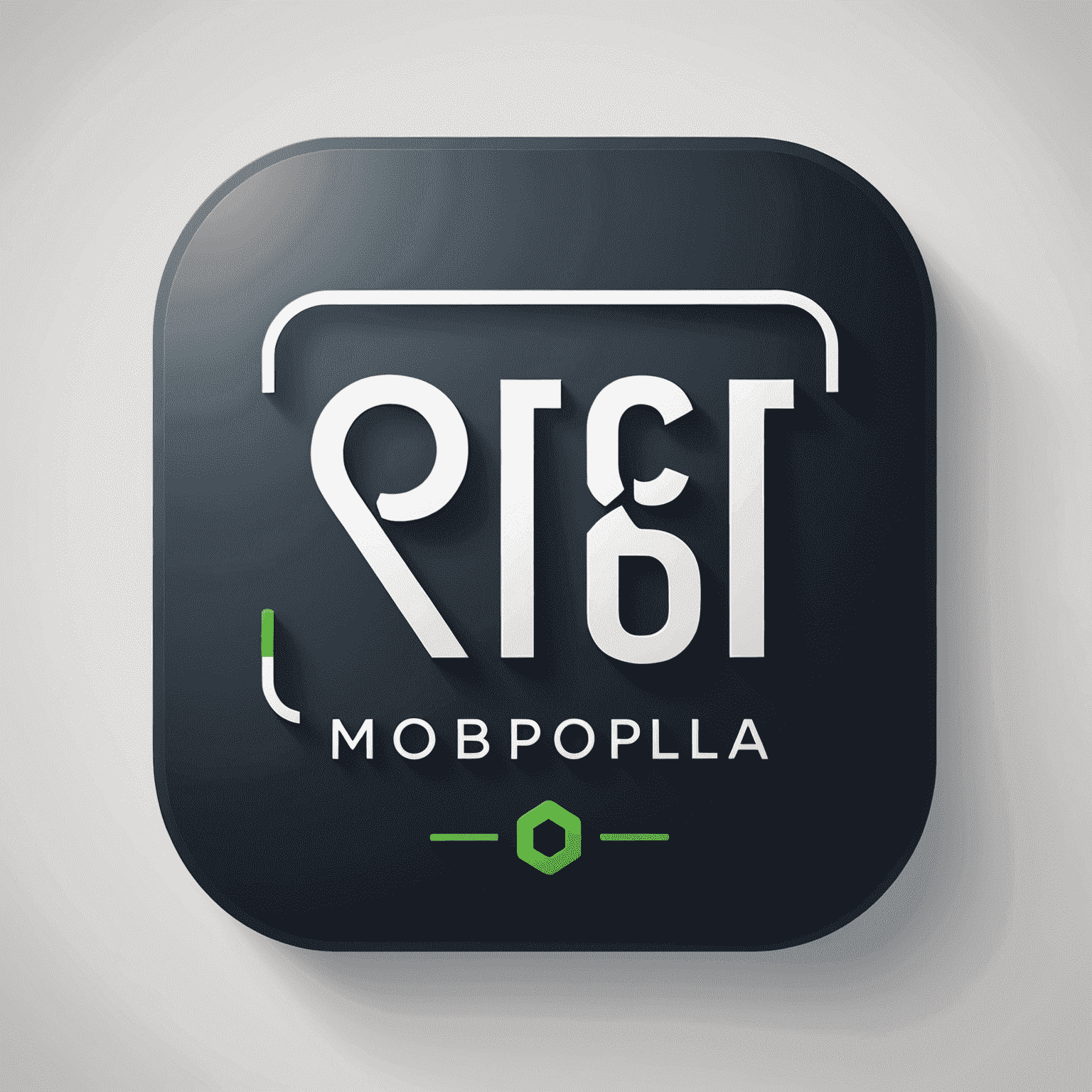 mobipola logo - stylized text with a mobile phone icon